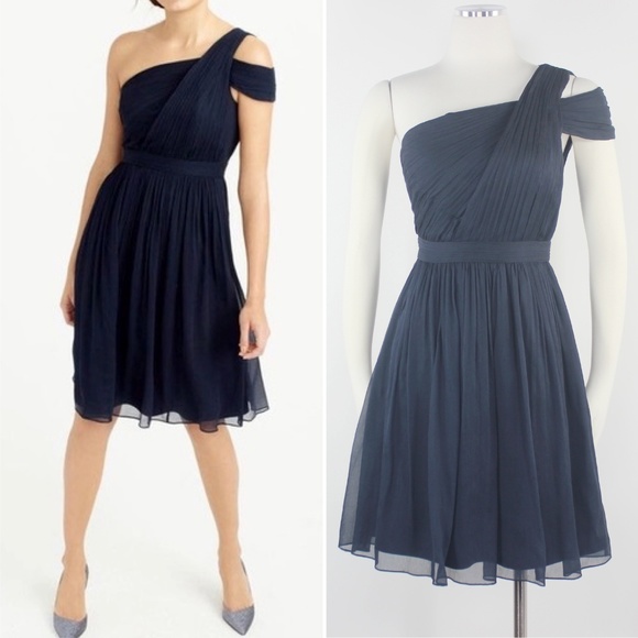 J. Crew Dresses & Skirts - J. Crew Cara Silk Off Shoulder Cocktail Dress Sz 2